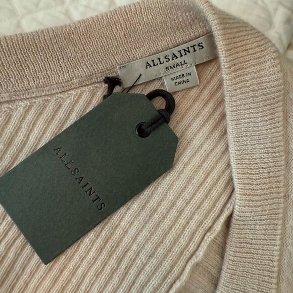 NWT All Saints Keld V-neck sweater-BB7 - Picture 8 of 8